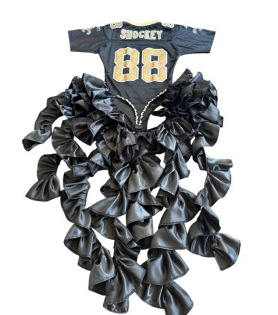 Sexy jersey dress with cutout details on the hips