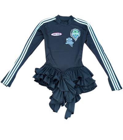 Longsleeve black mini dress